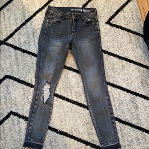 Cotton on jeans size 2 7/8 length ripped skinny
